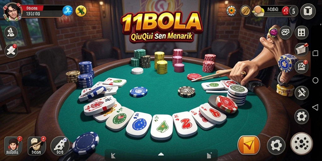 Screenshot gameplay QiuQiu di 11BOLA yang menarik dan seru.