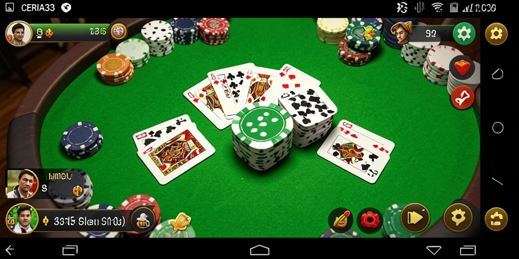Tampilan gameplay seru saat bermain Gaple di CERIA33.