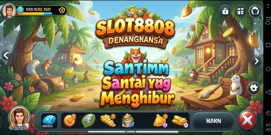 Screenshot menunjukkan gameplay menarik dari SLOT8808.