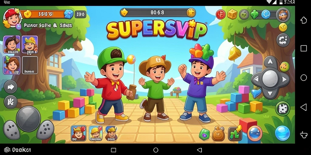 Tampilan gameplay SUPERSVIP yang menarik dan penuh tantangan.